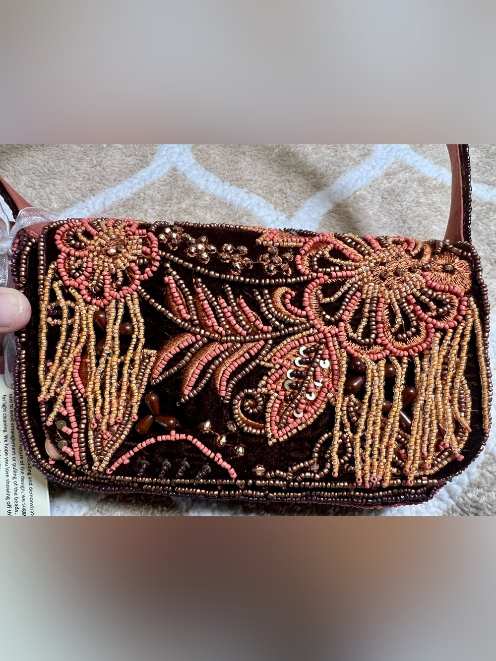 Viral TJ Maxx Fall Floral Beaded Purse